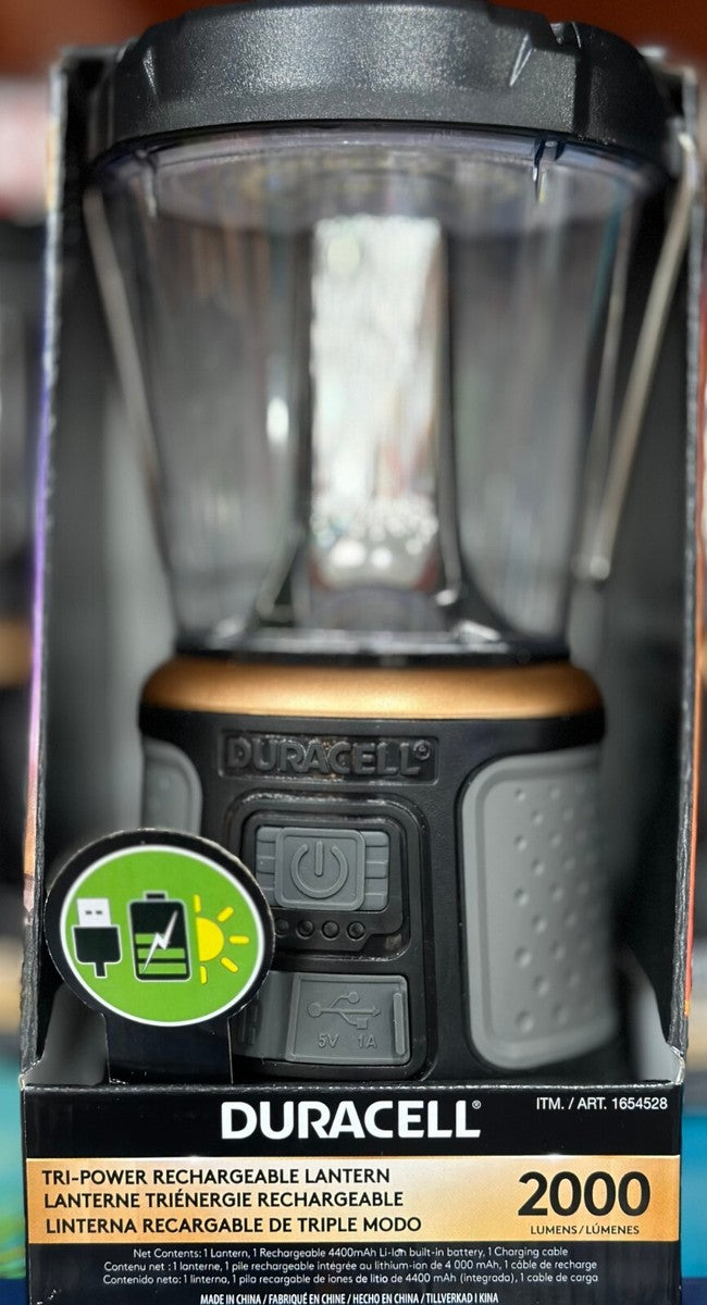lantern, Duracell, triple charge