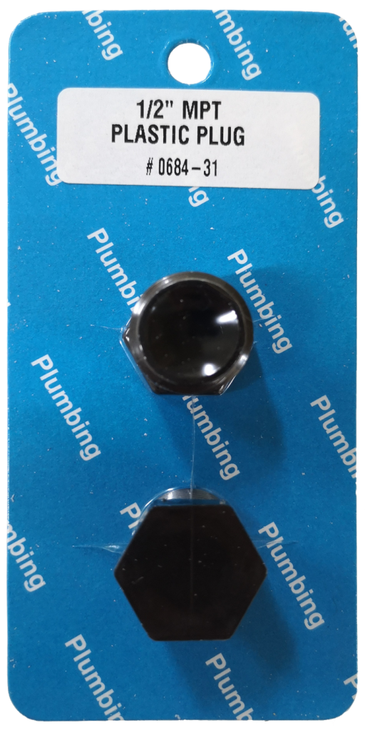 1/2" MPT Plastic Plug