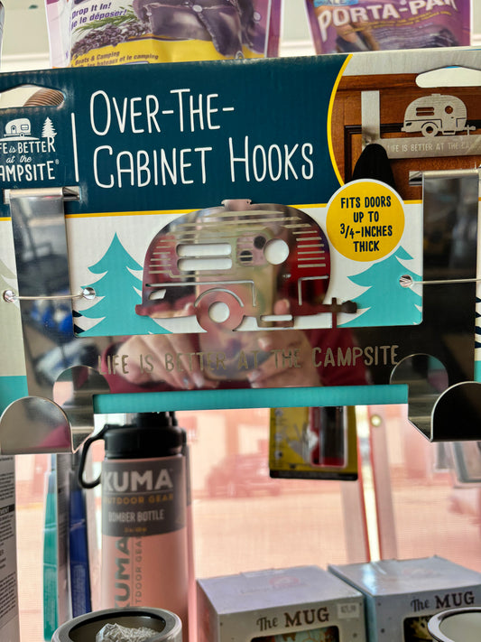 Hooks, over the cabinet hooks